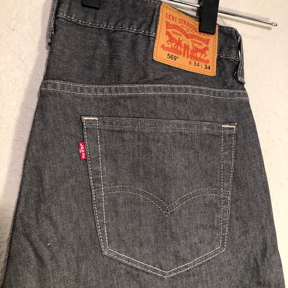 Levi's Other - Levi’s 569 Grey Straight Men’s Jeans 34W 34L